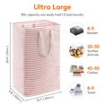 thumbnail image 4 of Cesto de ropa Lifewit, grande, plegable, 80 L, impermeable, rosa, 4 of 9