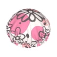 thumbnail image 1 of YFYANG Women's Double Waterproof Shower Cap, Pastel Flower Geometry Reusable Hair Cap for All Hair Styles and Head Sizes, 1 of 9