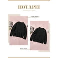 thumbnail image 6 of HOTAPEI V Neck Sweaters for Women Loose Casual Long Sleeve Pullover Sweater Solid Color Knitted Top, 6 of 6