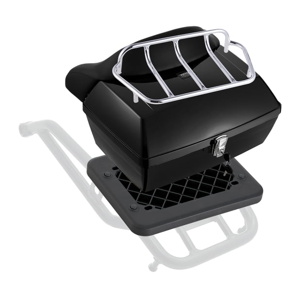 VEVOR Baúl superior universal para motocicleta de 48 l con panel reflectante