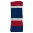 thumbnail image 3 of COUVER 9 inch Extra Long Thick Sports Wristband / Sweatband, Red / White / Blue, One Size, 1PC, 3 of 9