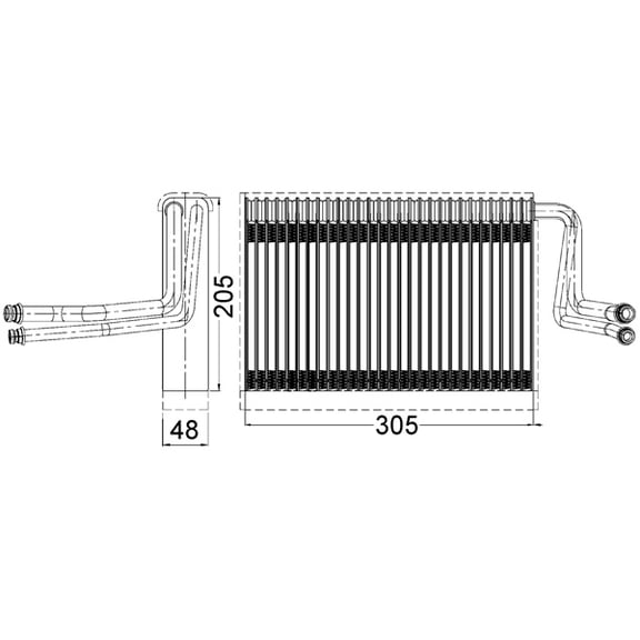 BEHR A/C Evaporator Core