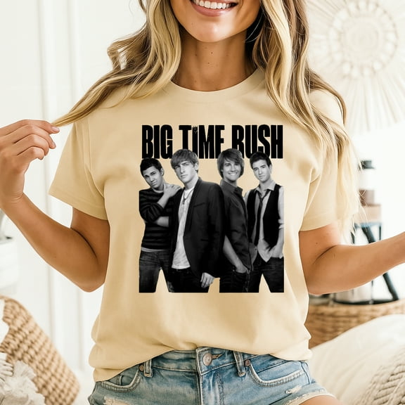 Limited Big Time Russ Big Time Rush In Real Life Worldwide Tour 2025 Graphic T-Shirt, Sizes S-5XL, Tbun Men's And Women's Graphic Tee 100% Cotton by TBun, Full Sizes S-5XL