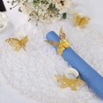thumbnail image 3 of 50Pcs Gold Napkin Rings Butterfly Ring Napkin Paper for Wedding Communion Graduation Birthday Party Christmas Decorations, 3 of 3