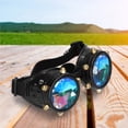 thumbnail image 2 of Yuarrent Gafas de caleidoscopio, gafas decorativas reflectantes con banda elástica, lentes transparentes, divertidas gafas de estilo Vintage, accesorios Almacenamiento y organización del hogar Negro Yuarrent HA028008-03, 2 of 6