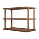 thumbnail image 2 of Estantería de madera de 3 niveles, moderna estantería abierta de bambú, zapatero, expositor multifuncional para sala de estar, dormitorio, oficina, organizador de madera., 2 of 6