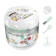 thumbnail image 1 of Caja de ortodoncia jinwen organizador ortopédicos para dentadura postiza nocturna Redondo Blanco, 1 of 8