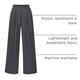 thumbnail image 4 of Pantalones PRETTYGARDEN Palazzo Mujer Tiro Alto Pierna Ancha Gris Oscuro Talle S, 4 of 9