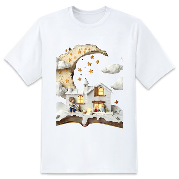 Men's Graphic TeeMoon (13) Letter Print T-Shirts Round Neck Short Sleeves Sizes XS-5XL Summer Daily Casual Tops