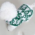 thumbnail image 4 of FOCUSNORM Pet Christmas Clothes Reindeer Snowflake Pattern Warm Thick Button Down Winter Furry Plush Dogs T-Shirts, 4 of 9