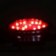 thumbnail image 3 of Universal 12V Motorcycle Brake Tail Light LED Rear Lamp Modified AccessoryBlack Bracket/ Smoky Light Lens/ Red Light, 3 of 3
