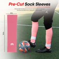 thumbnail image 5 of MediCaptain Soccer Grip Socks, Shin Guards, Pre-Cut Sock Sleeves, and Guard Straps Bundle Pack - Essential Equipment for Soccer Players - for Mens, Women with Size 7 to 12 US Men Shoe Size (Pink), 5 of 8
