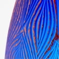 thumbnail image 2 of Cyan lighting - Fused Groove - Vase - 6.25 Inches Wide by 17.25 Inches High, 2 of 3