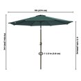 thumbnail image 3 of Yescom 9ft UV50+ Fade Resistant New OLEFIN Outdoor Patio Umbrella Tilt Shade Market Garden Beach Olefin, 3 of 11