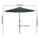 thumbnail image 3 of Yescom 9ft UV50+ Fade Resistant New OLEFIN Outdoor Patio Umbrella Tilt Shade Market Garden Beach Olefin, 3 of 11