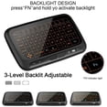 thumbnail image 4 of Clavier Sans Fil et Combo Souris Tactile, Écran Tactile 2.4ghz Extra Large pour Android TV Box, HTPC, IPTV, PC, PS3 (Rétroéclairé), 4 of 8