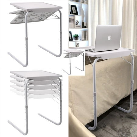 Zimtown 1 Pcs White Smart Bed Sofa Table Foldable Folding Zimtown 1 Pcs White Smart Bed Sofa Table Foldable Folding