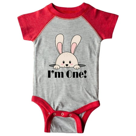 

Inktastic First Birthday Baby Bunny 1 Year Old Gift Baby Boy or Baby Girl Bodysuit