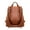 Brown, variant on Leather Backpack Purse for Women Fashion Anti-theft Shoulder Bag Satchel Handbag Convertible Design Bags Travel Bag
