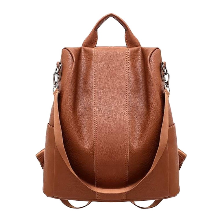Leather Backpack Purse for Women Fashion Convertible Travel  display picture 3