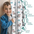 thumbnail image 3 of Blackout Kids Curtains,White Cow Milk Cow Pattern Childrens Insulated Curtains Set Of 2,Bedroom Essentials,Toddler Room Decor 42x54in(106x137cm), 3 of 5