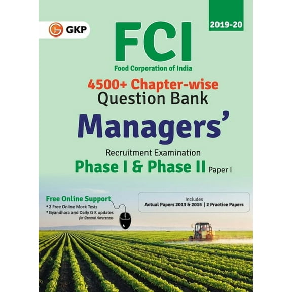 FCI Manager Phase I & Phase II (Paper 1) - Chapterwise Question Bank (English), (Paperback)