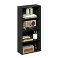 thumbnail image 2 of Furinno Basic 4-Tier Open Shelf Bookcase, Bookshelf, Storage Organizer, 7 x 17 x 35, Espresso, 2 of 6