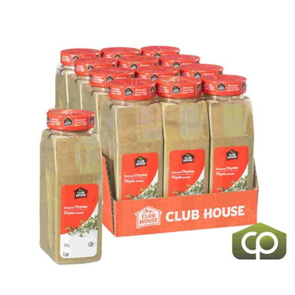 Clubhouse Spice Ground Thyme - Mighty Flavor Herb, 375g (0.83 lbs) (12/Case)