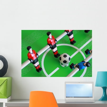 Foosball Table Match Wall Mural by Wallmonkeys Peel and Stick Graphic (24 in W x 16 in H) WM292129