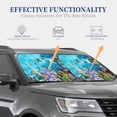 thumbnail image 4 of Bingfone Corals And Tropical Fish Print 2-Piece Sun Shade Front Windshield - Foldable Car Front Window Sunshades For Most Sedans Suv Truck - Medium, 4 of 7