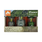 Ozark Trail LED Camping Lantern 3-Pack, Up to 200 Lumens