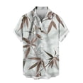 thumbnail image 6 of ZZwxWA Hawaiian Button Down Shirts for Men Short Sleeve Tropical Print Tops Casual Loose Summer Beach Holiday Basic Tees 2025 Festival Gift, 6 of 6