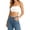 White, variant on Umfun Women's Ribbed Cropped Tube Top - Basic Strapless Bandeau, Soft Textured Knit Crop Top for Cute Layering & Daily Summer Style
