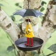 thumbnail image 7 of Umbrella Holding Little Girl Metal Garden Bird Feeder Craft Ornament for Bird Watching Decoration, 7 of 7