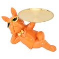 thumbnail image 1 of Bandeja Bulldog De Resina De Decoración Moderna, Bandeja De Almacenamiento De Estatua De Bulldog Francés Bandeja De Pendientes De Joyería Para Casa Entrada Comercio Oficina, 1 of 8