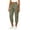 Light Army Green, variant on Vivianyo HD Women's Linen Blend Summer Jogger Capri Pants, Elastic Cuff Elastic Waist Side Pocket Solid Cropped Jogger Trousers for Women Outdoor Running, Women's Light Army Green, Sizes S-2XL