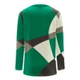 thumbnail image 4 of FAIWAD Women's Long Sleeve Tunic Tops Round Neck Color Block Plus Size Comfy Pullover Tops, 4 of 5