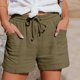 thumbnail image 1 of MKLEKYY Pantalones Cortos De Playa Para Mujer, Pantalones Casuales De Pierna Recta Para Mujer, Pantalones Cortos Deportivos Holgados De Cintura Alta, Pantalones Casuales De Moda, 1 of 4