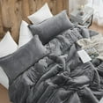 thumbnail image 4 of Coma Inducer Git Cozy - ® Oversized Comforter Set - Darkest Gray King, 4 of 4