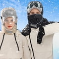 thumbnail image 4 of Sombreros de invierno para hombres y mujeres,Gorra fría con máscara facial completa,Sombrero de caza de invierno,Sombrero de aviador con gafas, 4 of 5