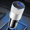 thumbnail image 1 of Cargador Rápido De Coche Cargador de coche USB dual rápido Cargador de coche USB 3.1A para iPhone/Samsung Blanco, 1 of 8