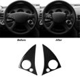 thumbnail image 3 of Carbon Fiber Steering Wheel Button Trim for - C Class W204 2007-2010, 3 of 5