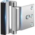 thumbnail image 1 of Cerradura de refuerzo de puerta de seguridad para el hogar - Cerraduras de puerta a prueba de niños de seguridad mejorada Hardware para puerta oscilante hacia adentro, soporta pestillo de ce, 1 of 5