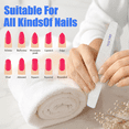 thumbnail image 4 of 12-Pack Professional Half Moon Nail Files, 100/180 Grit Double Sided Emery Boards for Acrylic and Natural Nails, 4 of 6