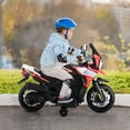 thumbnail image 3 of Electric Motorcycle for Kids Dirt Bike by TOBBI 12V Battery Powered Ride On Toy Rechargeable Motorbike w/Training Wheels Gift for Toddler Boys Girls Aged 3-6, Red, 3 of 11