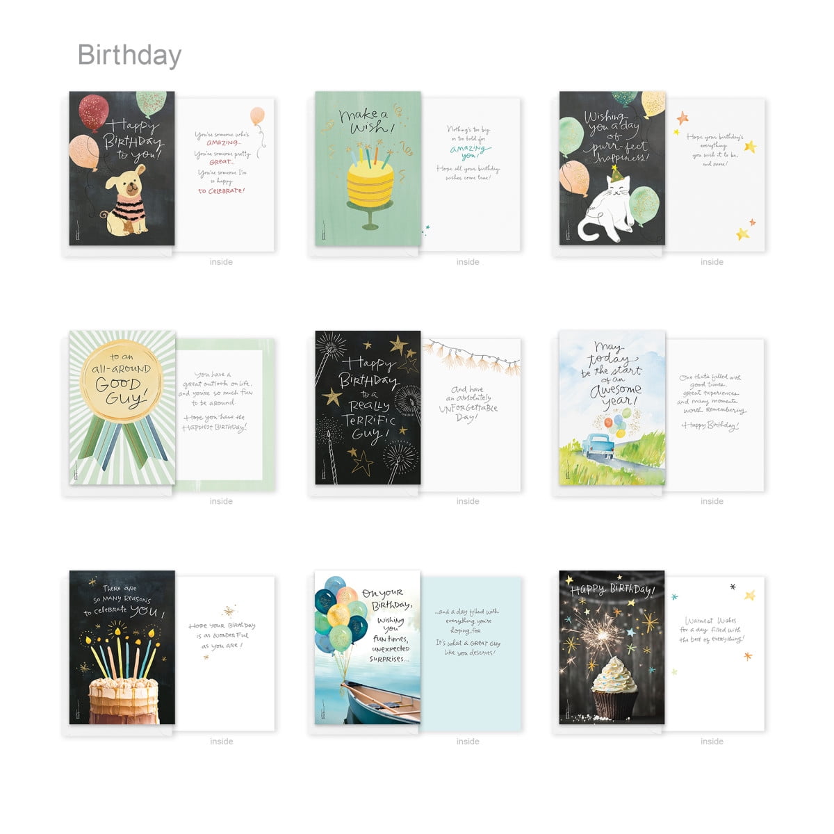 American Greetings 60-Count All Occasion Greeting Card Assortment with Storage Box, Dividers, Envelopes and Seals (Kathy Davis Designs)