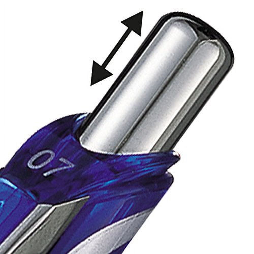 Pentel BL77-CO Energel XM Retractable Gel Pen with 0.7 mm Tip, 0.35 mm Line Width - Blue, Pack of 12