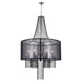 thumbnail image 1 of CWI Lighting Amelia 6 Light Drum Shade Chandelier With Chrome Finish, 1 of 3