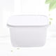 thumbnail image 3 of Contenedor transparente para frutas y verduras para el refrigerador de la cocina, con tapa y escurridor (blanco), 3 of 7