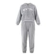 thumbnail image 4 of No Boundaries Teddy Fleece Hoodie and Joggers Set, 2-Piece, Women's and Women's Plus, 4 of 4